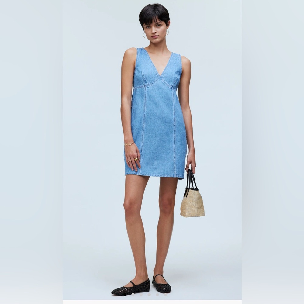 *NWT* Madewell The Ariana V-Neck Mini Dress